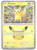 Pikachu Holo Pikachu Rare ME 30th Celebration 040/128 NM Shinji Kanda