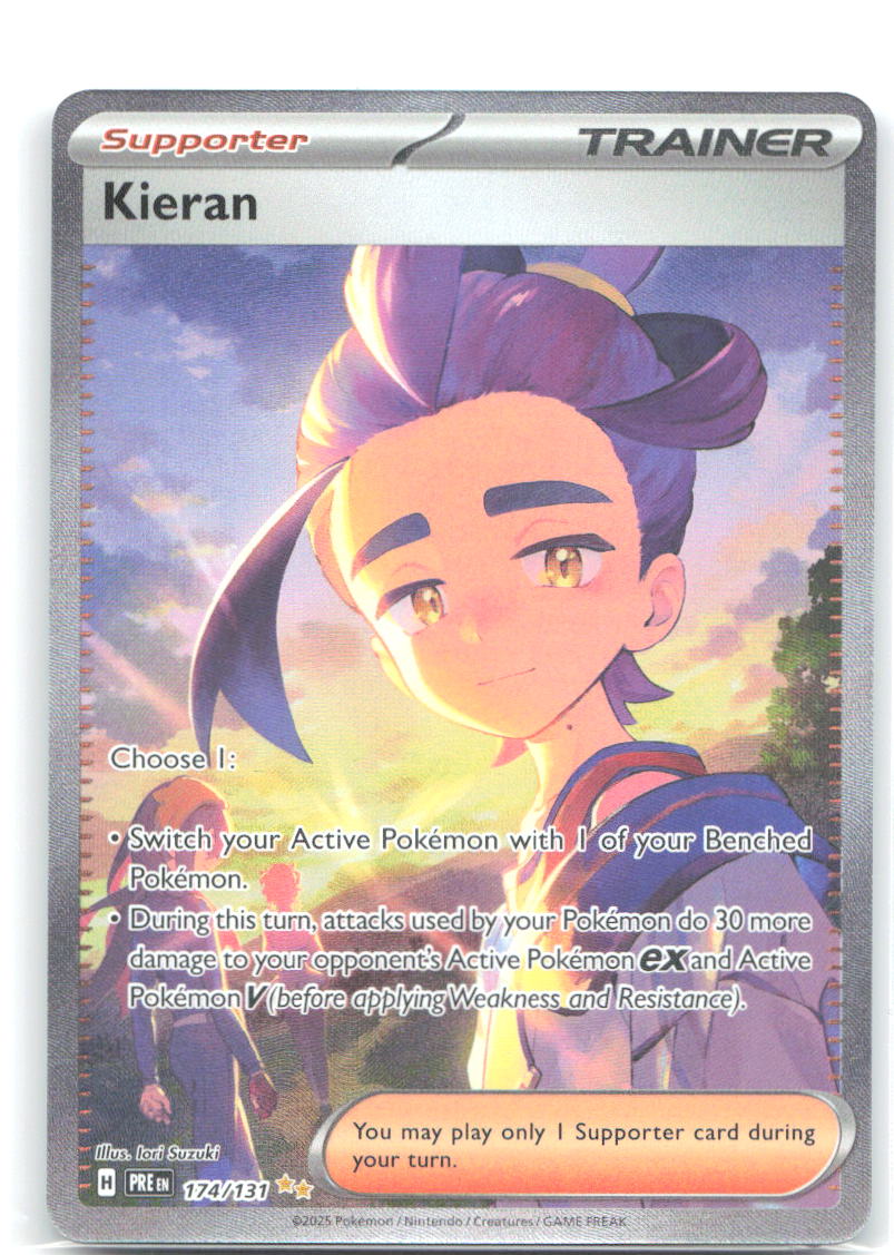 Kieran Holo Special Illustration Rare SV: Prismatic Evolutions 174/131 NM Iori Suzuki