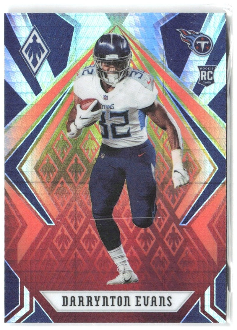 Darrynton Evans Panini Phoenix - Fire Burst 134 2020 Tennessee Titans