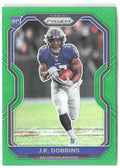 J.K. Dobbins Panini Prizm - Prizm Green 379 2020 Baltimore Ravens