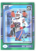 Ray Davis Donruss Optic - Green Hyper 283 2024 Buffalo Bills