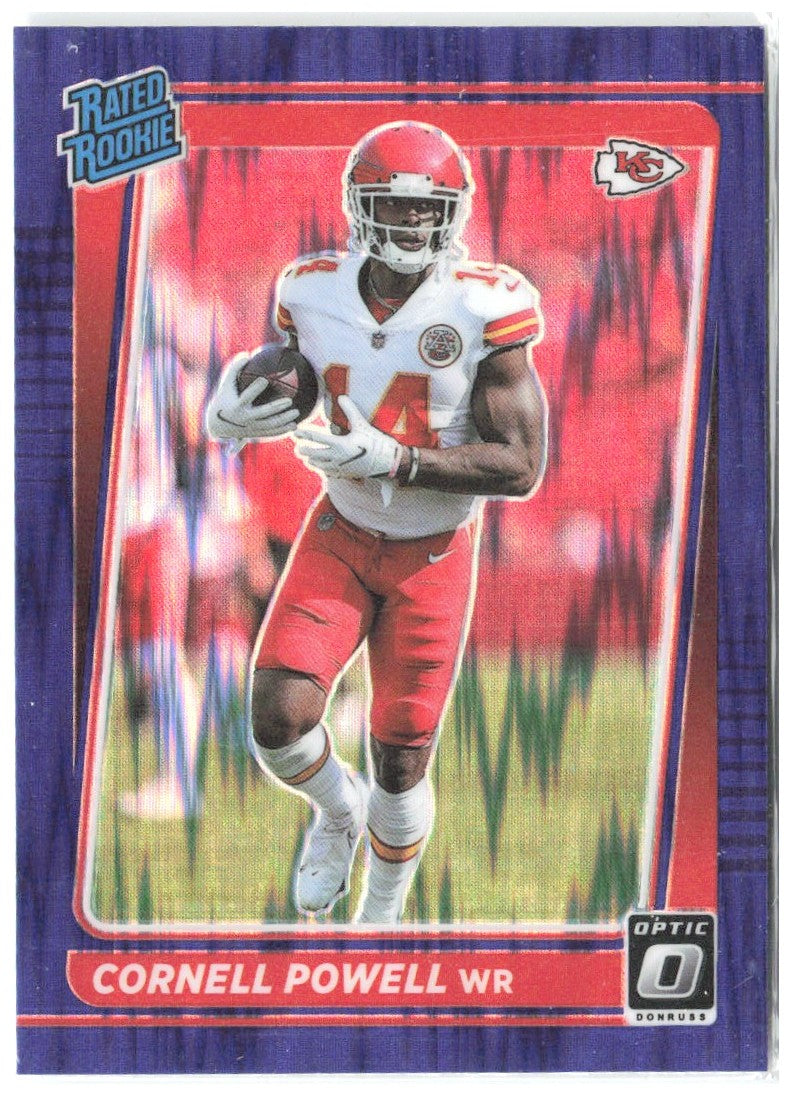 Cornell Powell Donruss Optic - Purple Shock 240 2021 Kansas City Chiefs