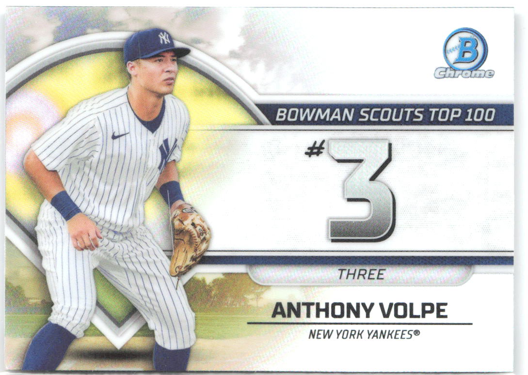 Anthony Volpe Bowman - Bowman Scouts Top 100 BTP-3 2023 New York Yankees