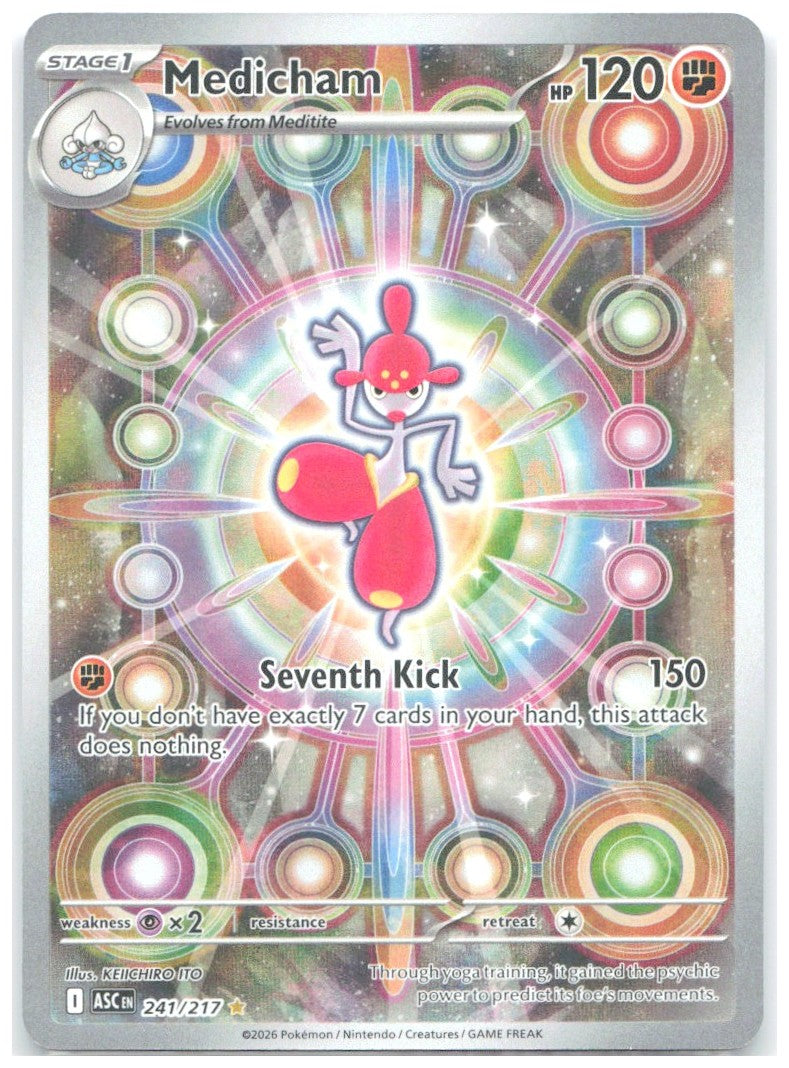 Medicham Holo Illustration Rare ME Ascended Heroes 241/217 NM GIDORA