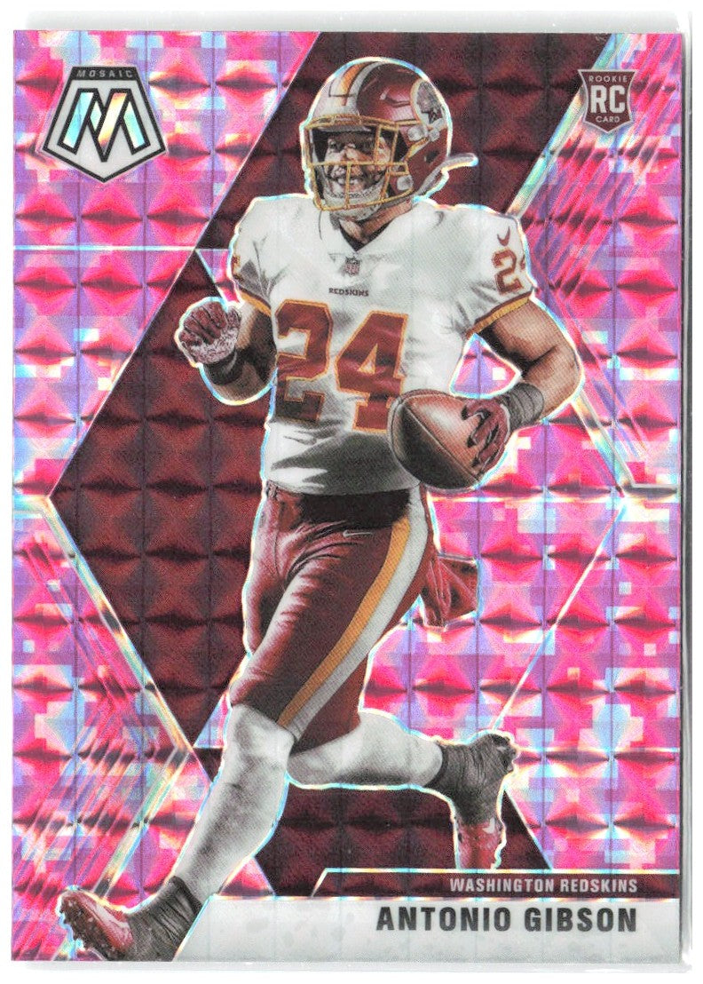 Antonio Gibson Panini Mosaic - Prizm Camo Pink 227 2020 Washington Redskins