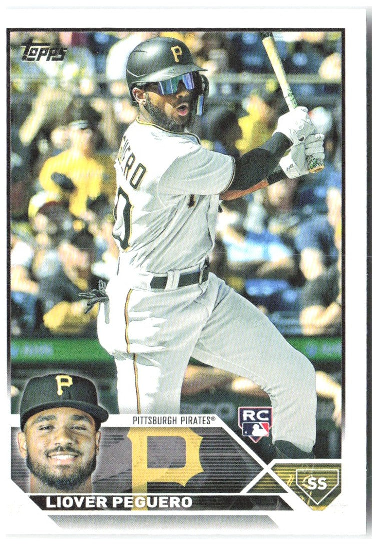 Liover Peguero Topps 238 2023 Pittsburgh Pirates RC