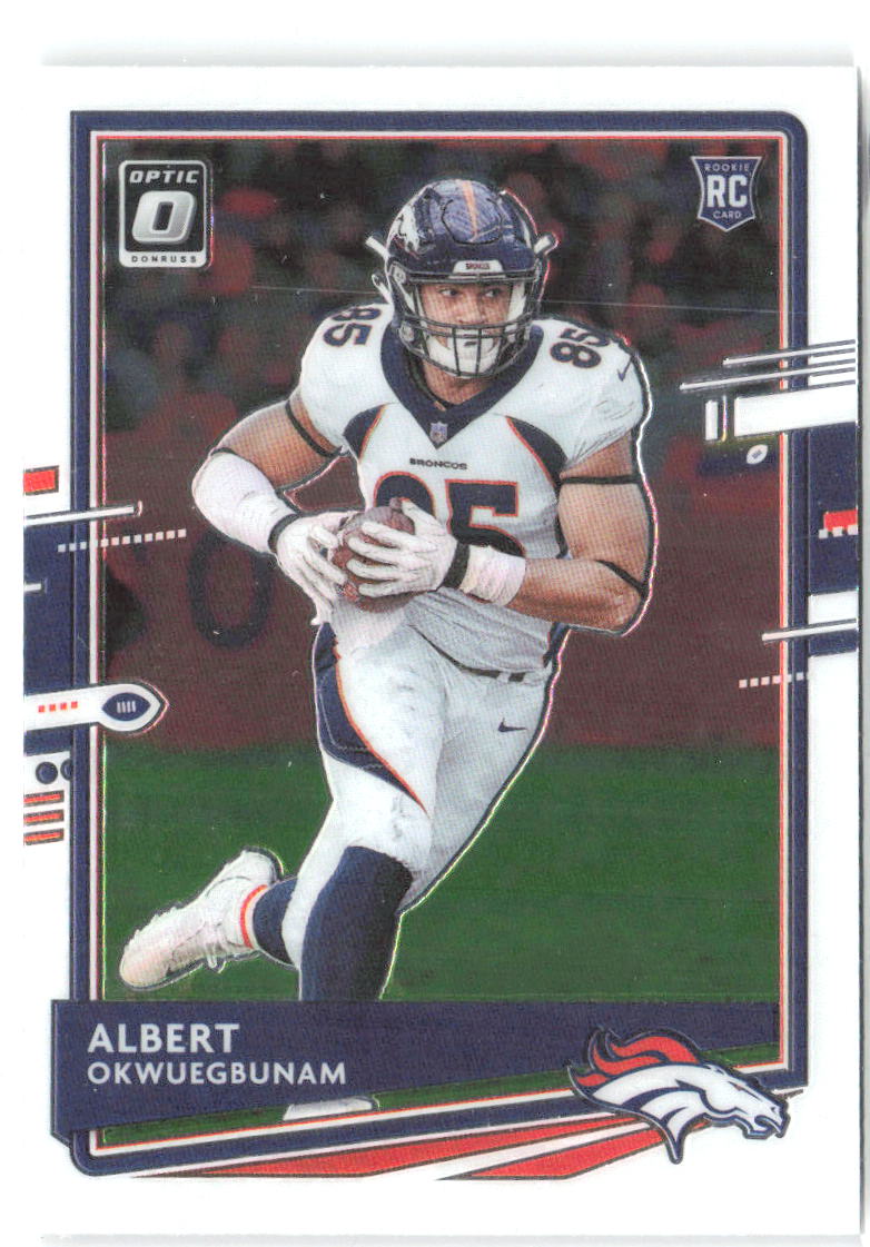 Albert Okwuegbunam Donruss Optic 124 2020 Denver Broncos RC