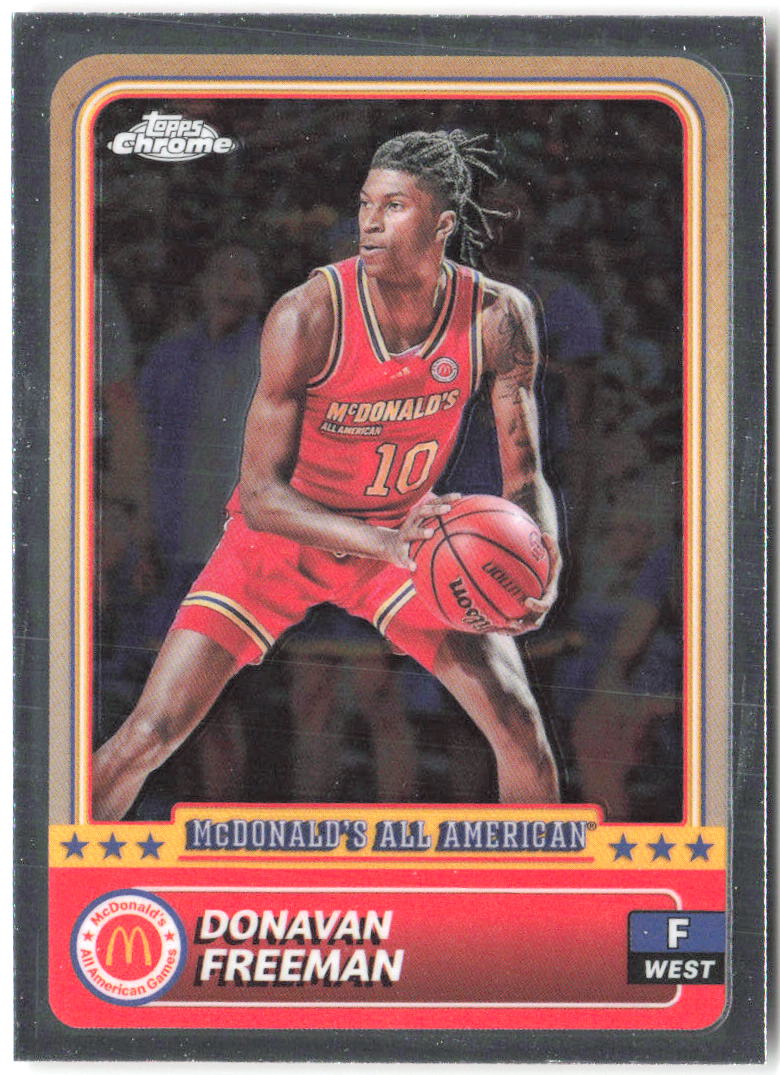 Donnie Freeman Topps Chrome McDonald's All-American 37 2024