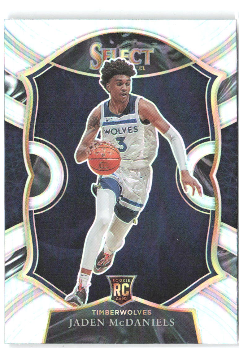 Jaden McDaniels Panini Select - Silver Prizms 88 2020-21 Minnesota Timberwolves