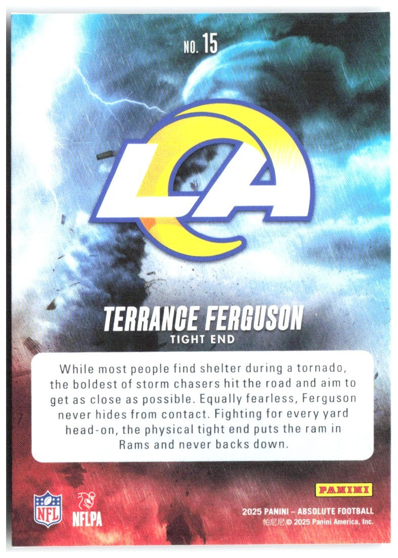 Terrance Ferguson Panini Absolute - By Storm 15 2025 Los Angeles Rams