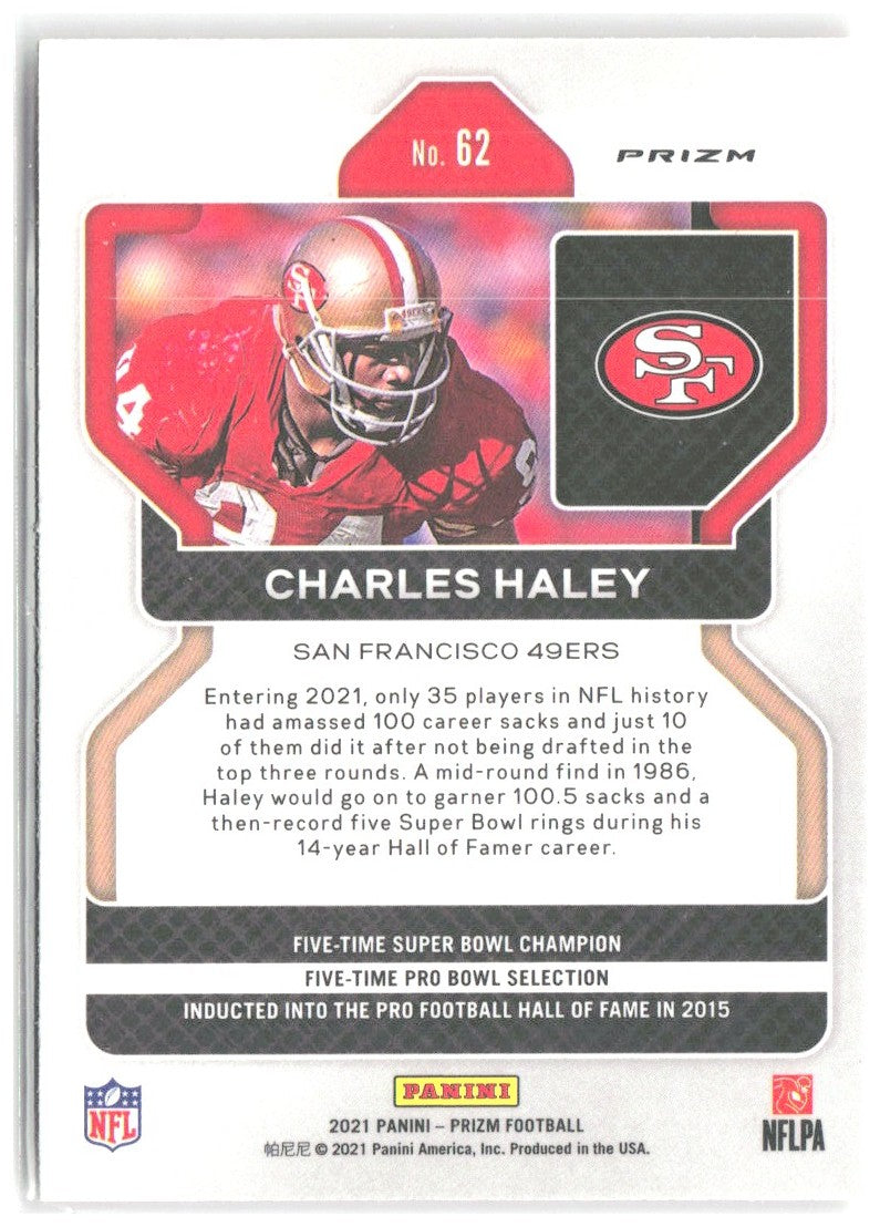 Charles Haley Panini Prizm - Disco 62 2021 San Francisco 49ers
