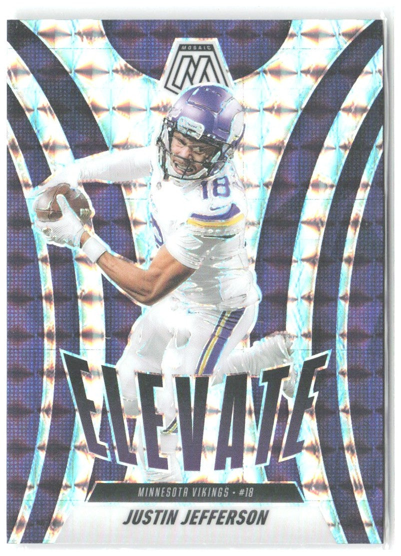 Justin Jefferson Panini Mosaic - Elevate Mosaic 13 2025 Minnesota Vikings