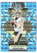Derek Carr Panini Mosaic - Reactive Blue Mosaic 168 2023 New Orleans Saints