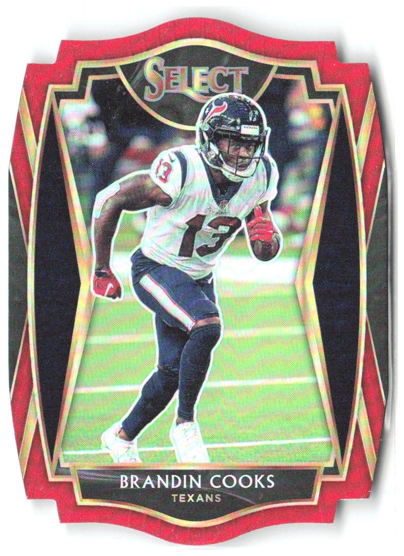 Brandin Cooks Panini Select - Red Prizm Die Cut 140 2020 Houston Texans