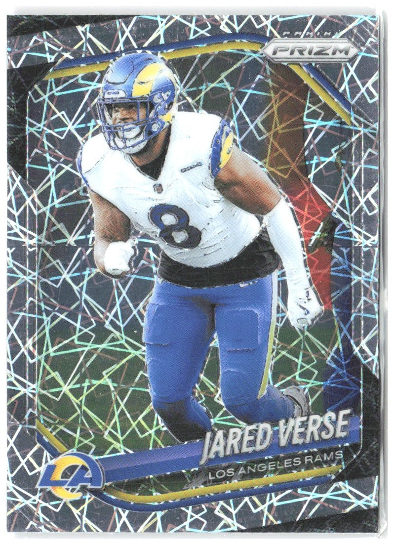 Jared Verse Panini Prizm - Lazer 30 2025 Los Angeles Rams