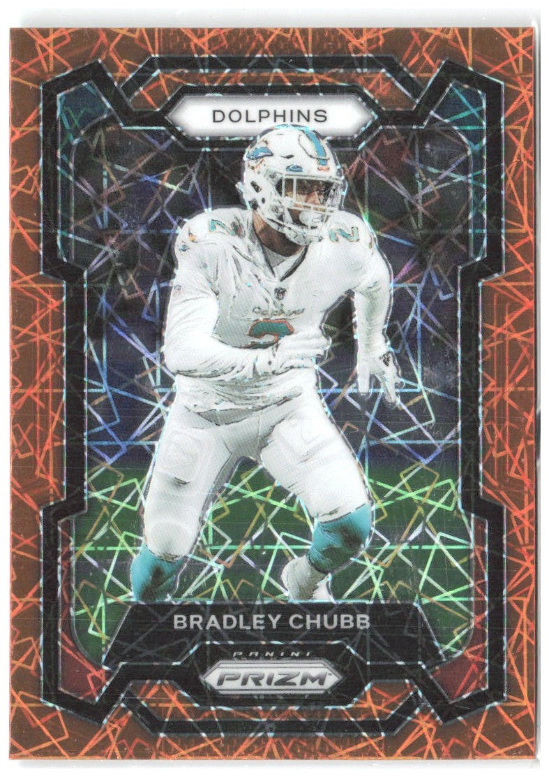 Bradley Chubb Panini Prizm - Lazer 186 2023 Miami Dolphins