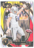 AJ Cole Panini Select - Red & Yellow Prizm Shock 203 2024 Las Vegas Raiders