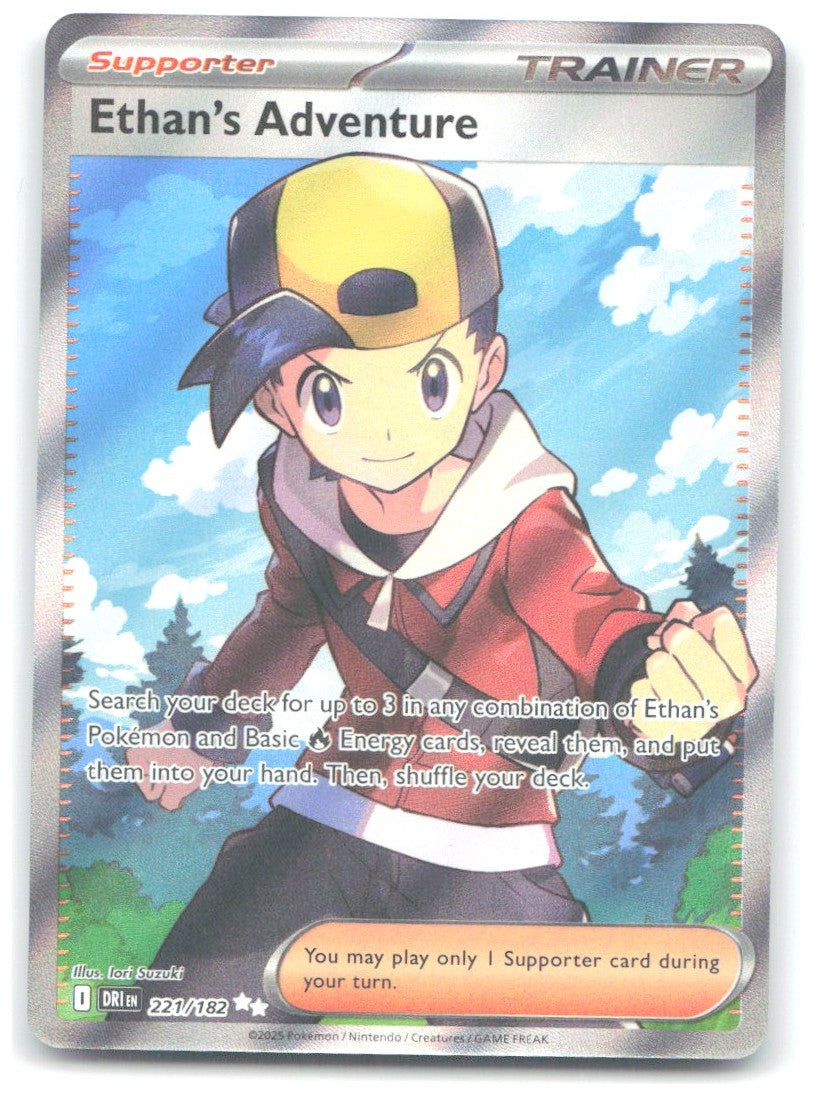 Ethan's Adventure Holo Ultra Rare SV10 Destined Rivals 221/182 NM Suzuki