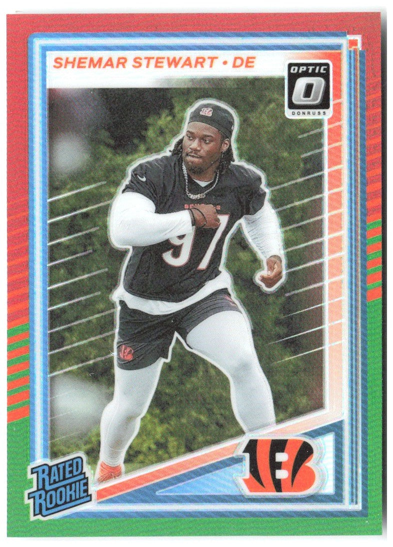 Shemar Stewart Donruss - Optic Rated Rookies Red and Green 393 2025 Bengals