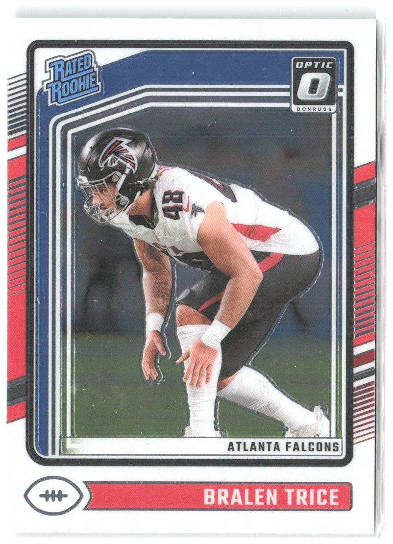 Bralen Trice Donruss Optic 212 2024 Atlanta Falcons RC