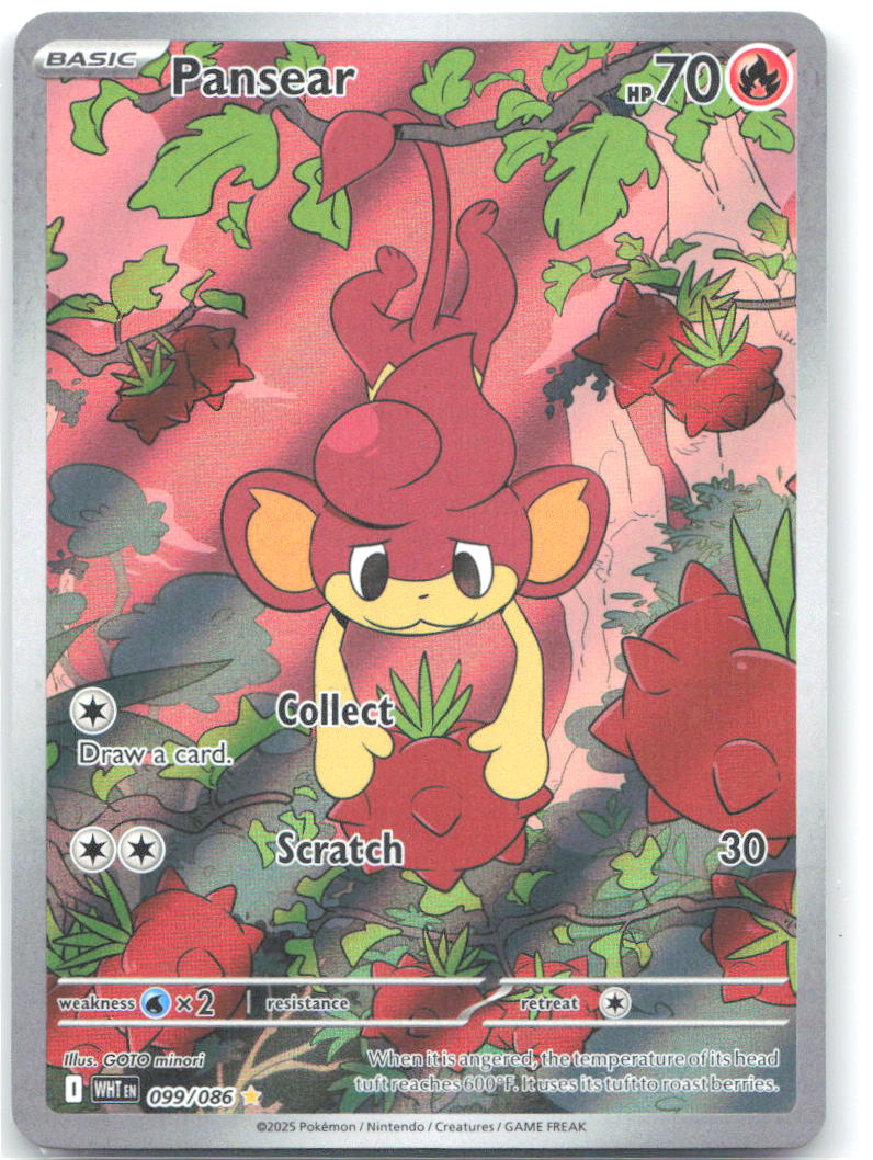 Pansear Holo Illustration Rare SV: White Flare 099/086 NM GOTO minori