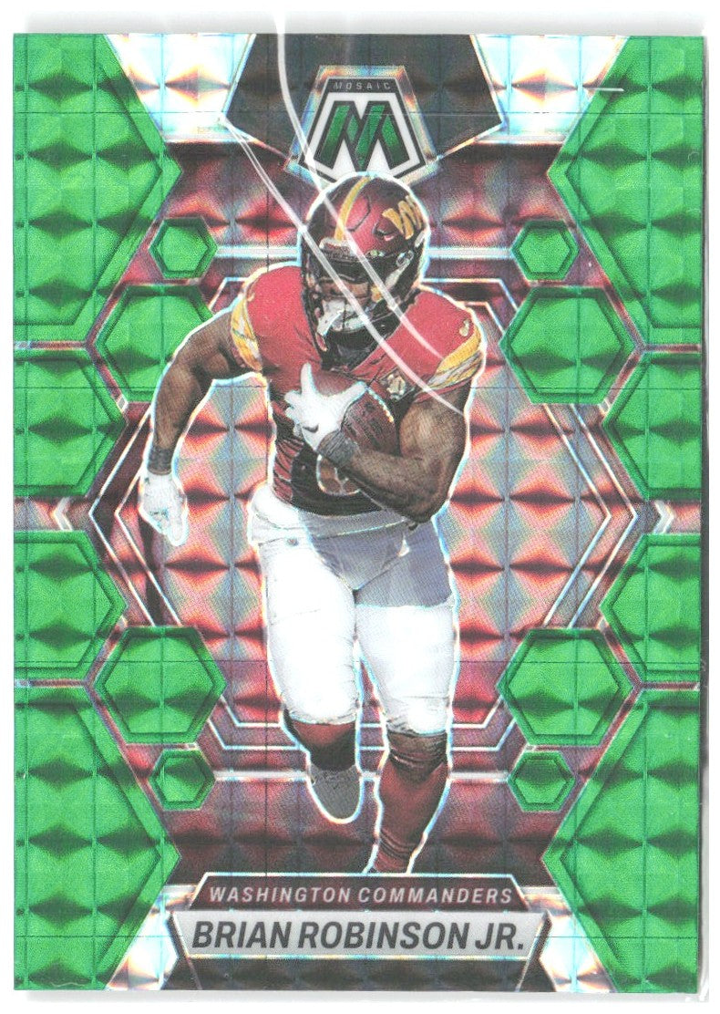 Brian Robinson Jr. Panini Mosaic - Green Mosaic 244 2023 Washington Commanders