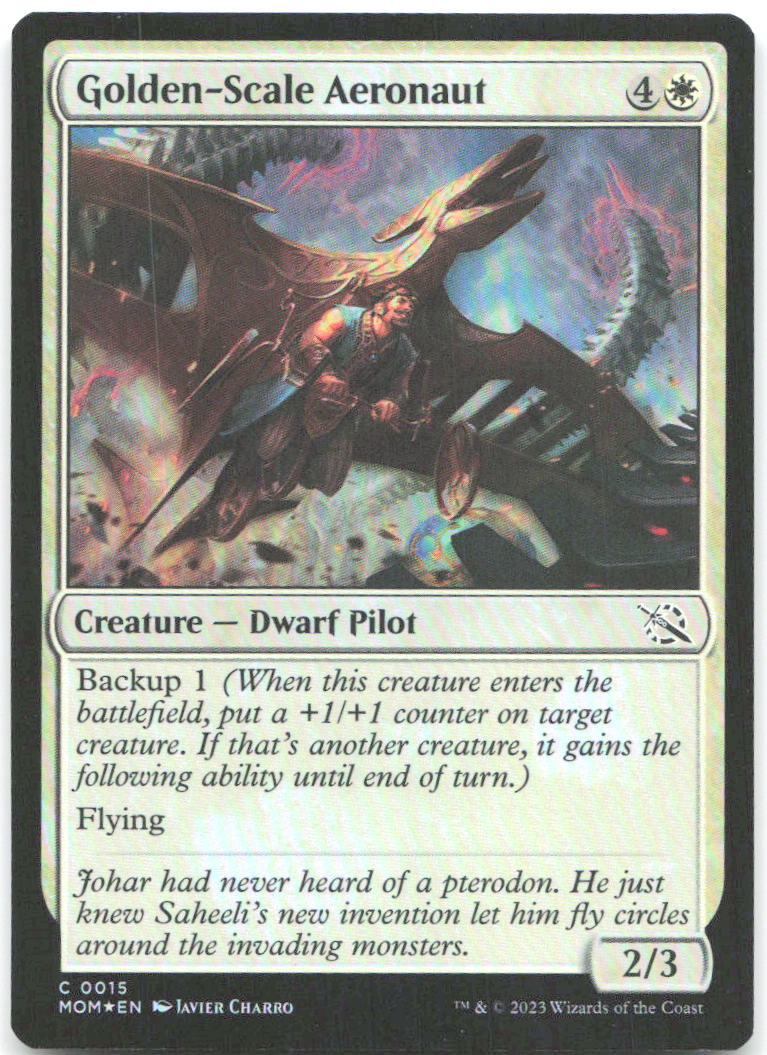Golden Scale Aeronaut Foil C March of the Machine 15 NM Javier Charro