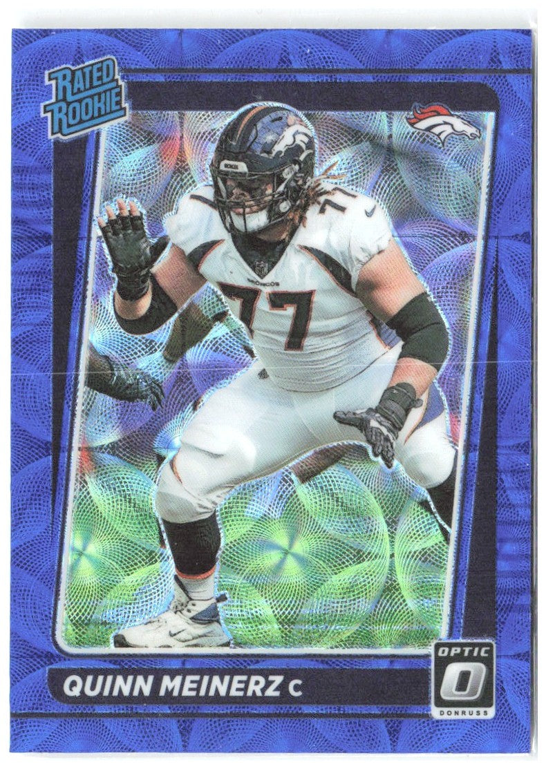 Quinn Meinerz Donruss Optic - Blue Scope 262 2021 Denver Broncos