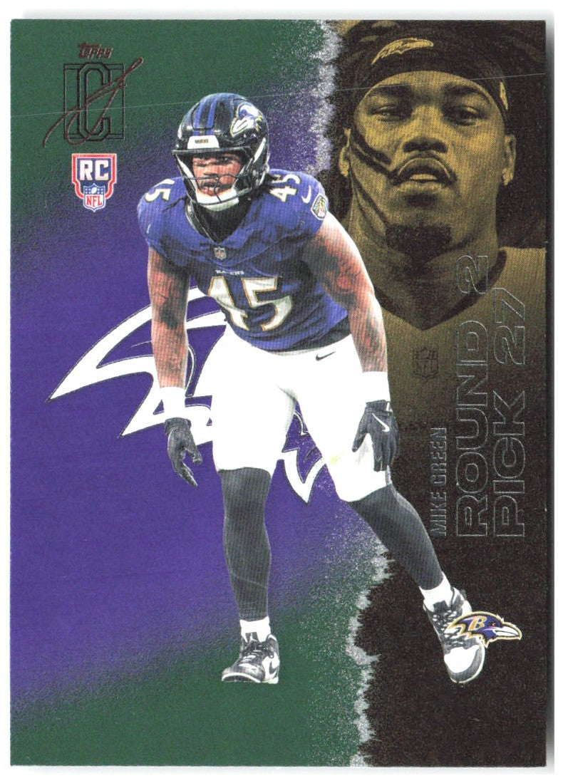 Mike Green Topps Signature Class - Green & Purple 155 2025 Baltimore Ravens
