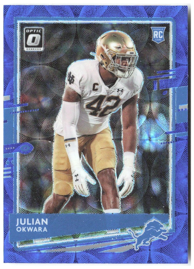 Julian Okwara Donruss Optic - Blue Scope 144 2020 Detroit Lions