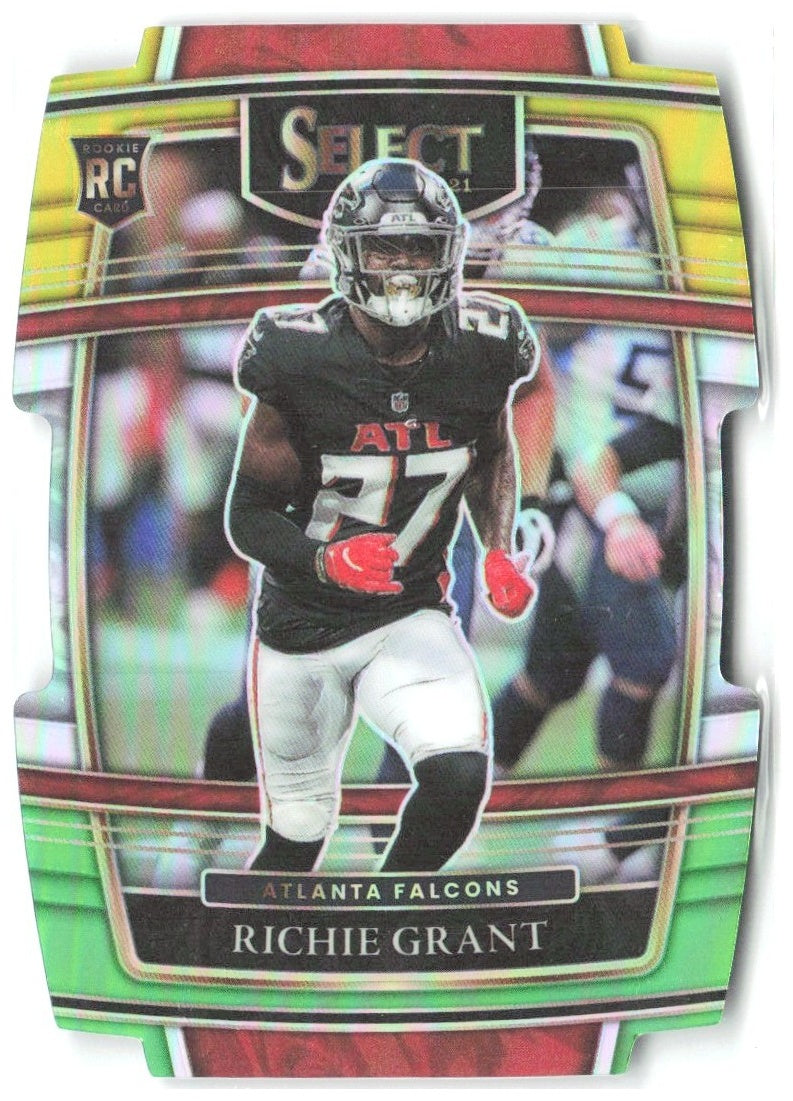 Richie Grant Select - Green and Yellow Prizm Die Cut 90 2021 Atlanta Falcons
