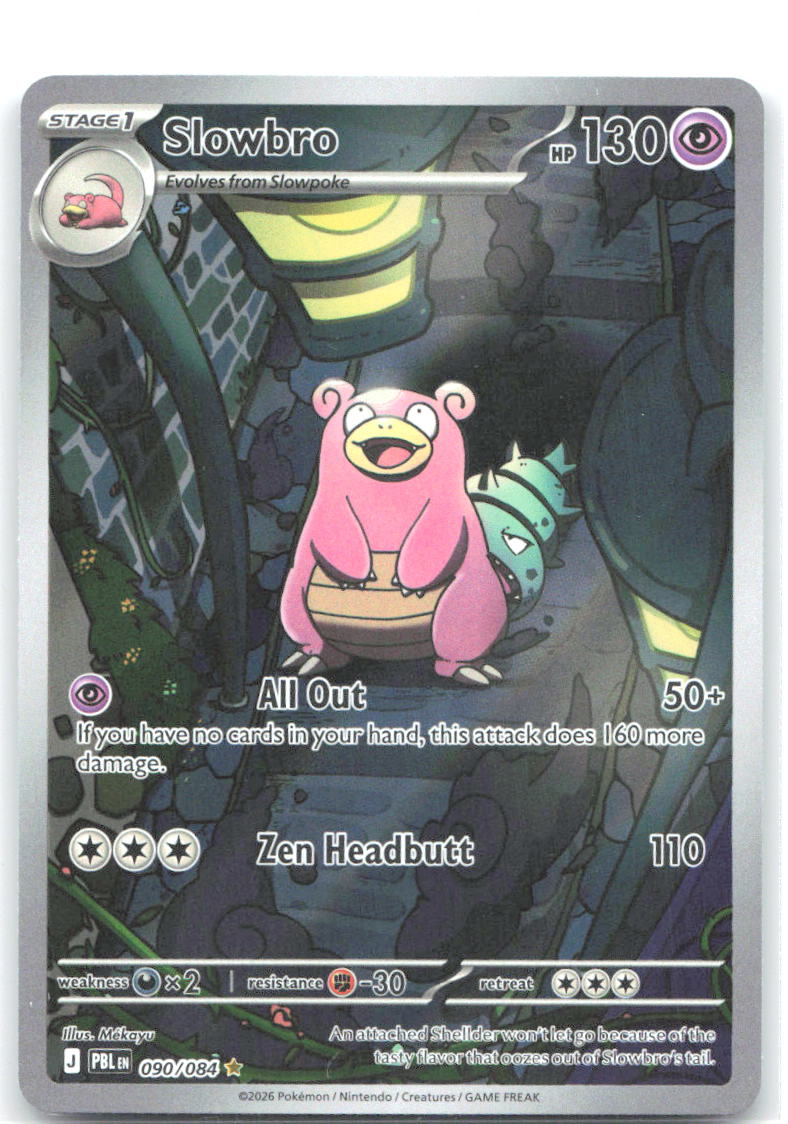 Slowbro Holo Illustration Rare ME05: Pitch Black 090/084 NM Mékayu