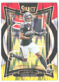 Stefon Diggs Panini Select - Red & Yellow Prizm Shock 94 2024 Houston Texans