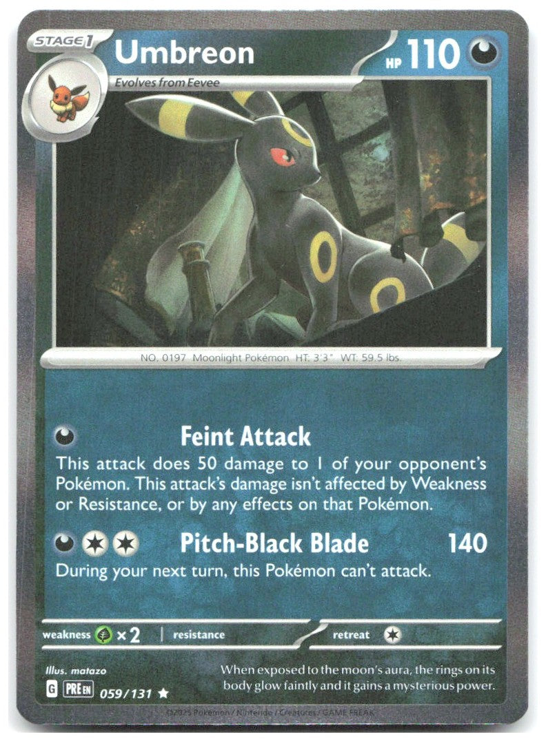 Umbreon Holo Rare SV Prismatic Evolutions 059/131 NM matazo