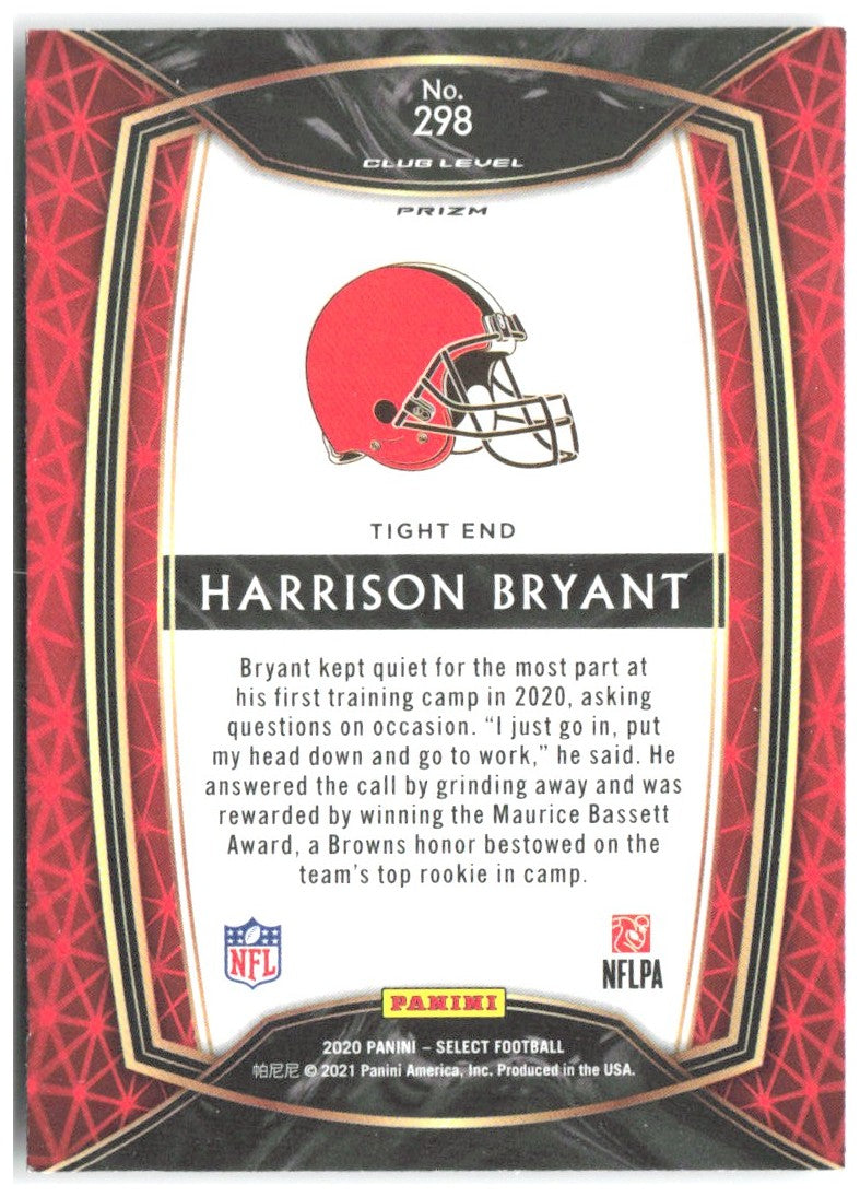 Harrison Bryant Panini Select - Silver Prizm 298 2020 Cleveland Browns