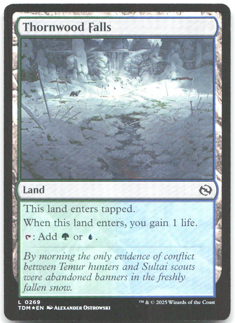 Thornwood Falls Foil L Tarkir Dragonstorm 269 NM Alexander Ostrowski