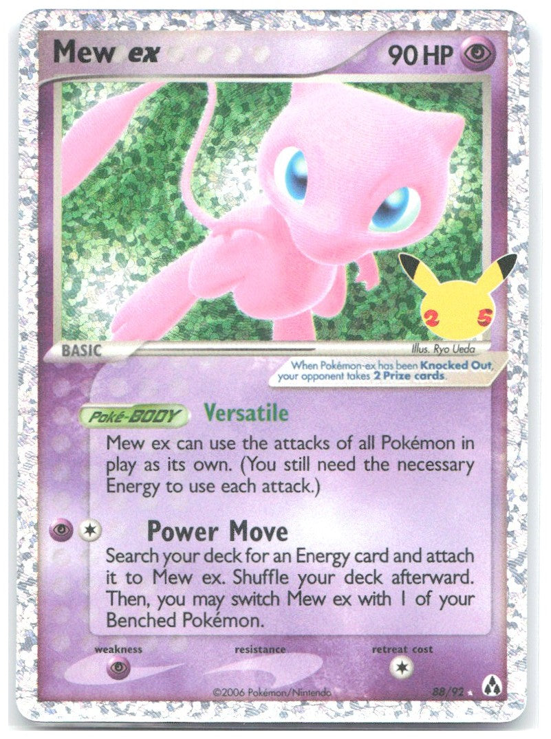 Mew ex Holo Classic Collection Celebrations Classic Collection 88/92 NM