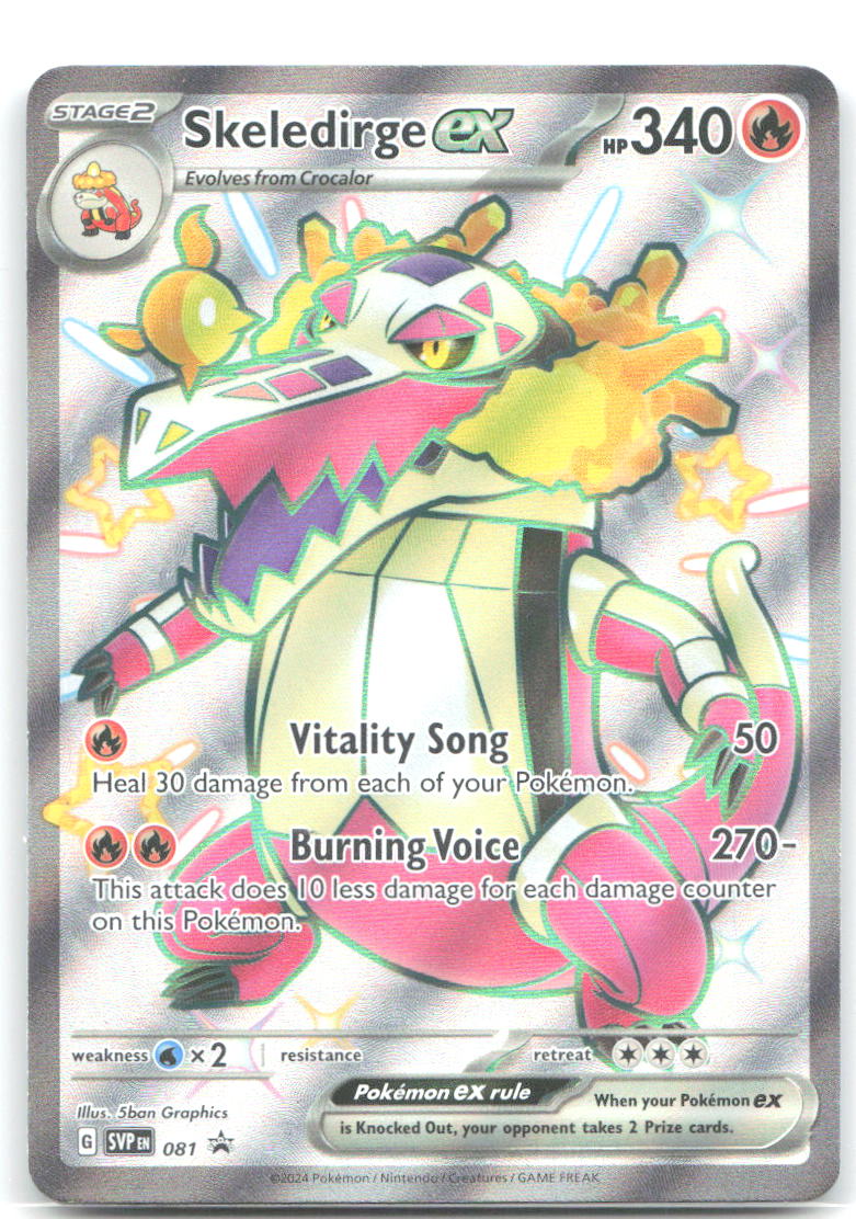 Skeledirge ex Holo Promo SV: Scarlet & Violet Promo Cards 081 NM 5ban Graphics