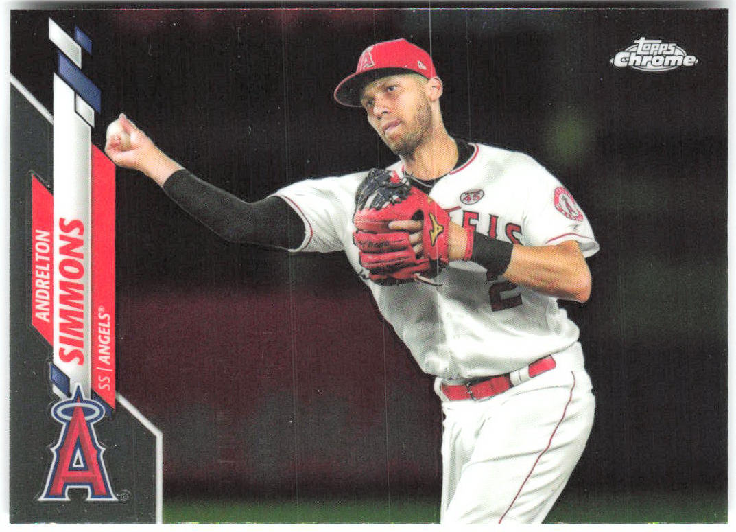 Andrelton Simmons Topps Chrome 72 2020 Los Angeles Angels