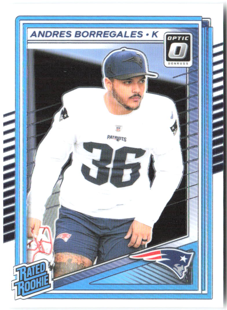 Andres Borregales Donruss Optic 287 2025 New England Patriots RC