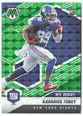 Kadarius Toney Panini Mosaic - Prizm Green 251 2021 New York Giants