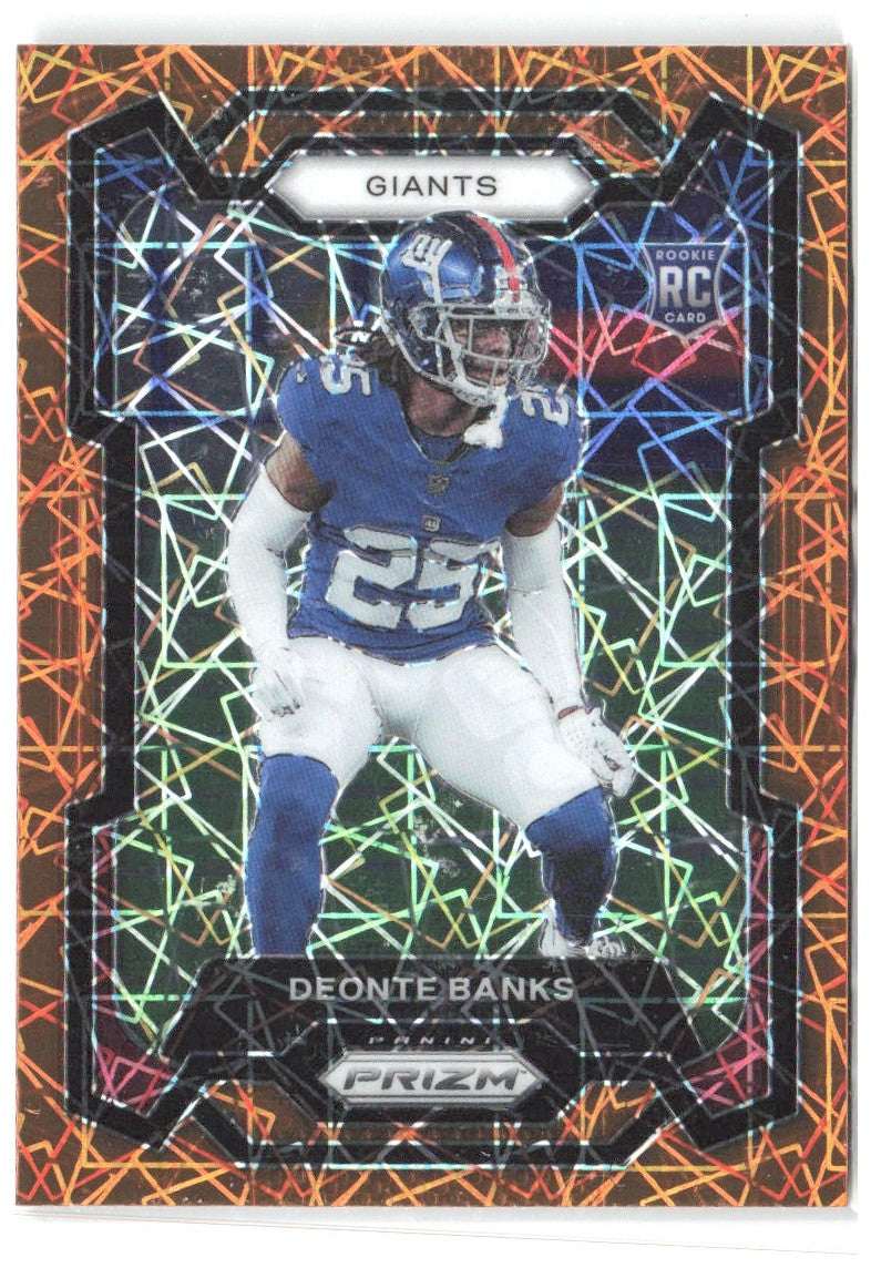 Deonte Banks Panini Prizm - Lazer 376 2023 New York Giants