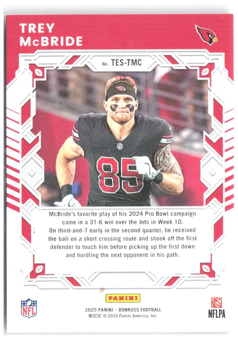 Trey McBride Donruss - The Elite Series TES-TMC 2025 Arizona Cardinals