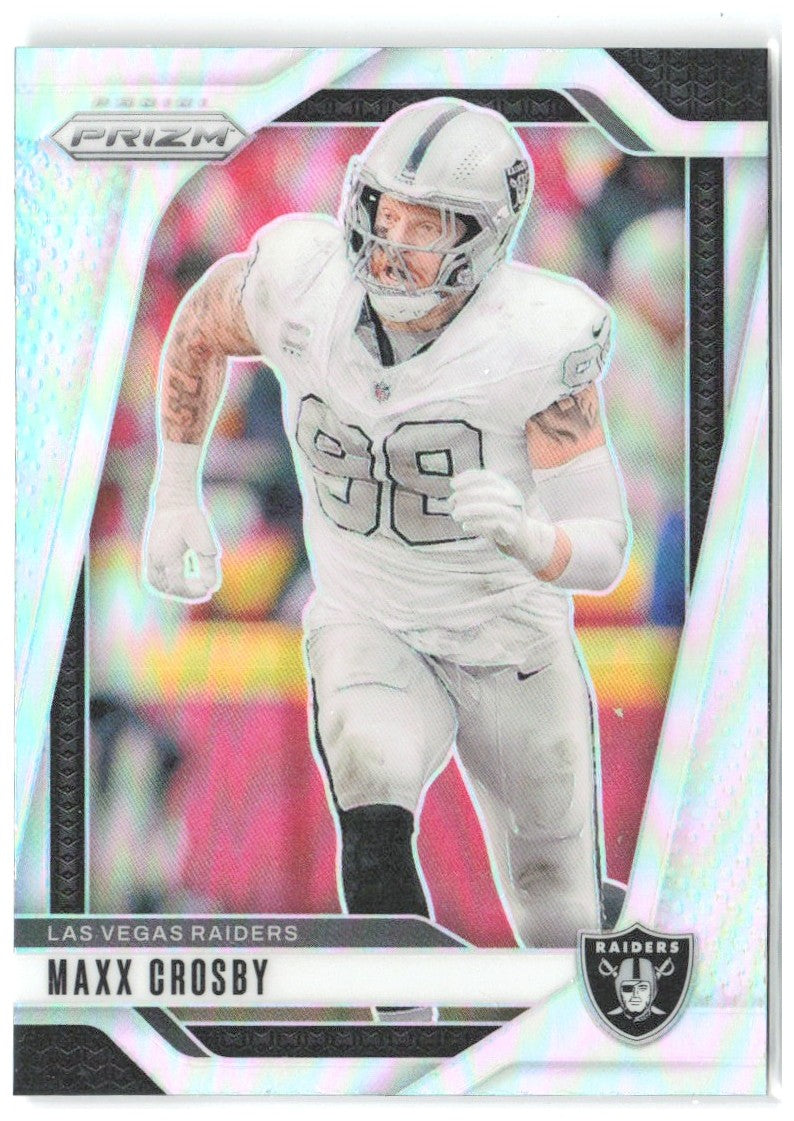 Maxx Crosby Panini Prizm - Silver 152 2024 Las Vegas Raiders