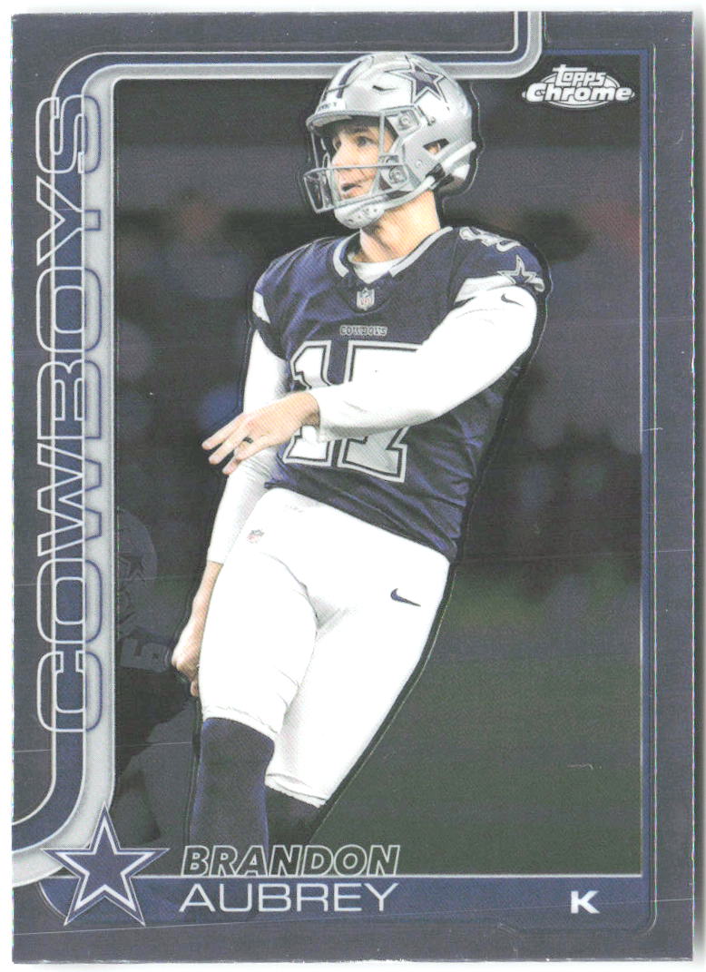 Brandon Aubrey Topps Chrome 81 2025 Dallas Cowboys