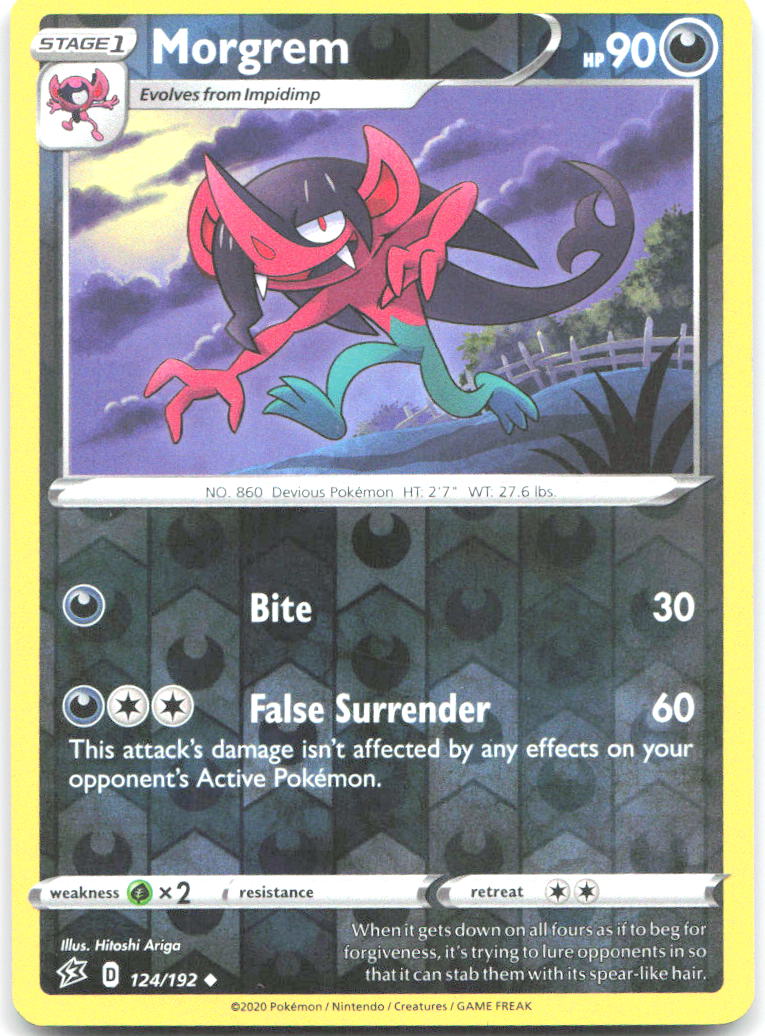 Morgrem Reverse Holo Uncommon SWSH02 Rebel Clash 124/192 NM Hitoshi Ariga