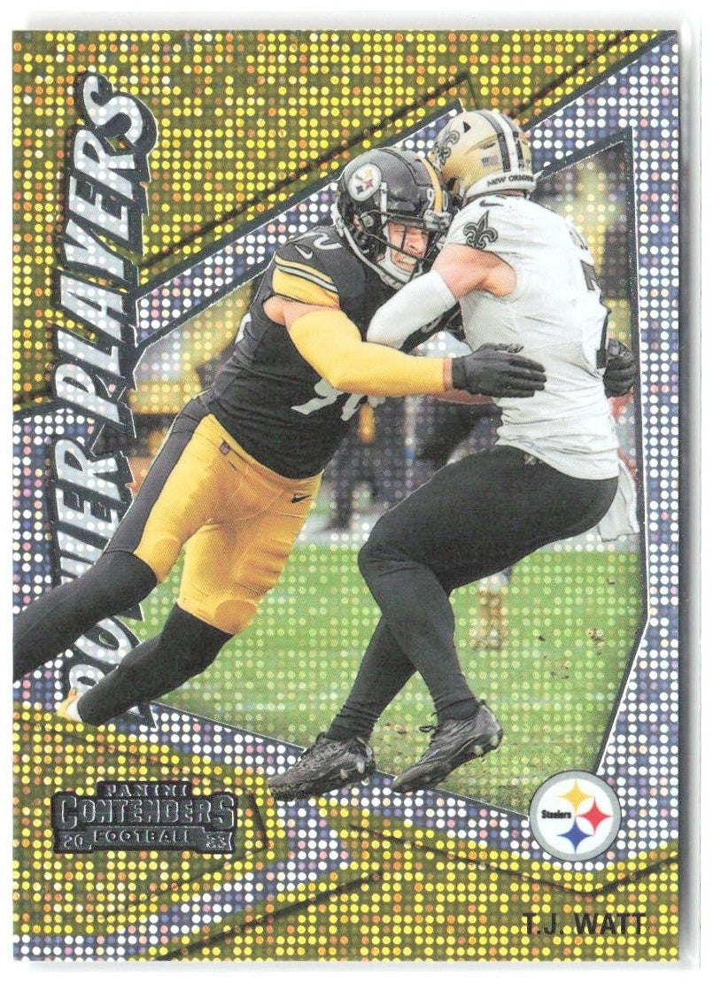 T.J. Watt Panini Contenders - Power Players 22 2023 Pittsburgh Steelers