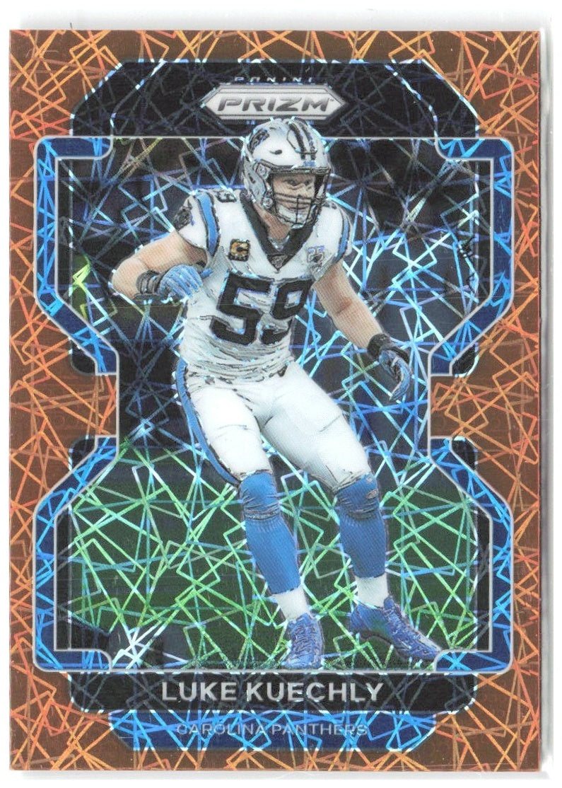 Luke Kuechly Panini Prizm - Lazer 43 2023 Carolina Panthers