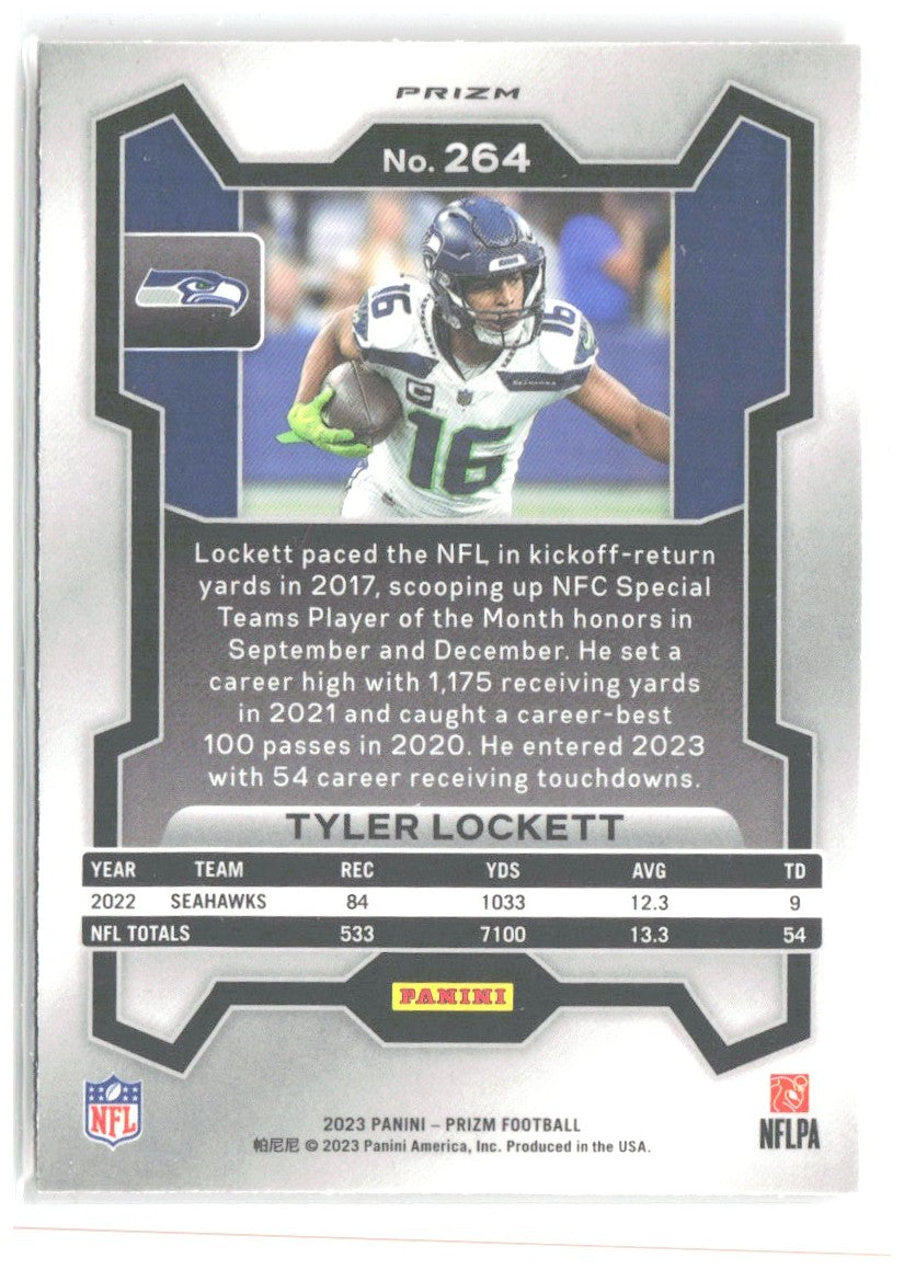 Tyler Lockett Panini Prizm - Lazer 264 2023 Seattle Seahawks