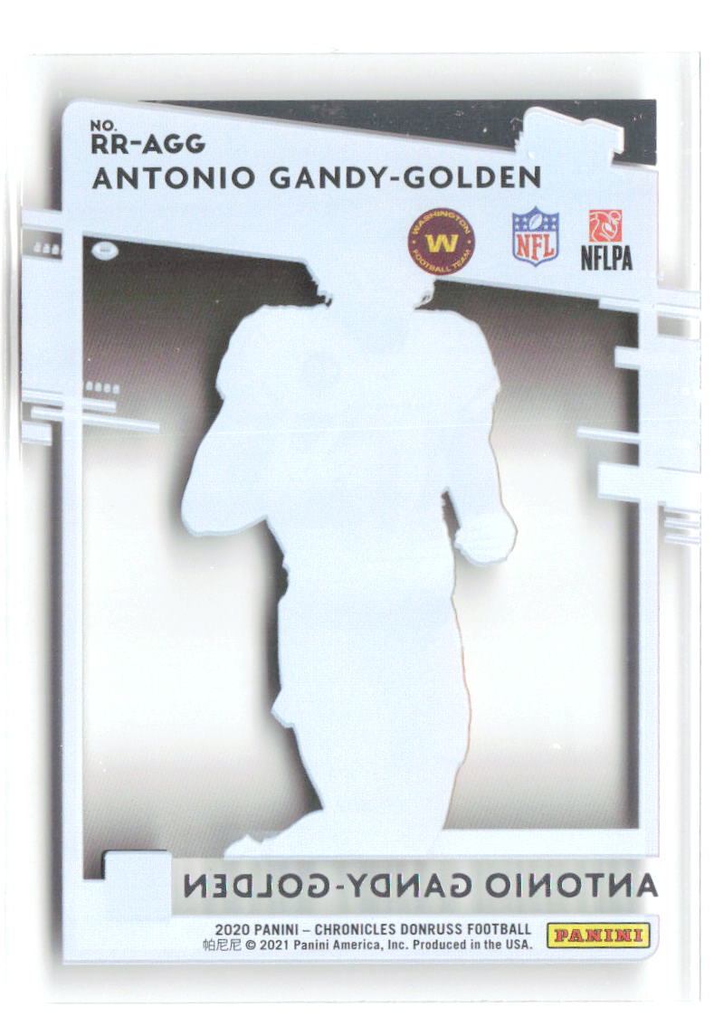 Antonio Gandy-Golden Panini Chronicles Clearly Donruss Rated Rookies RR-AGG 2020